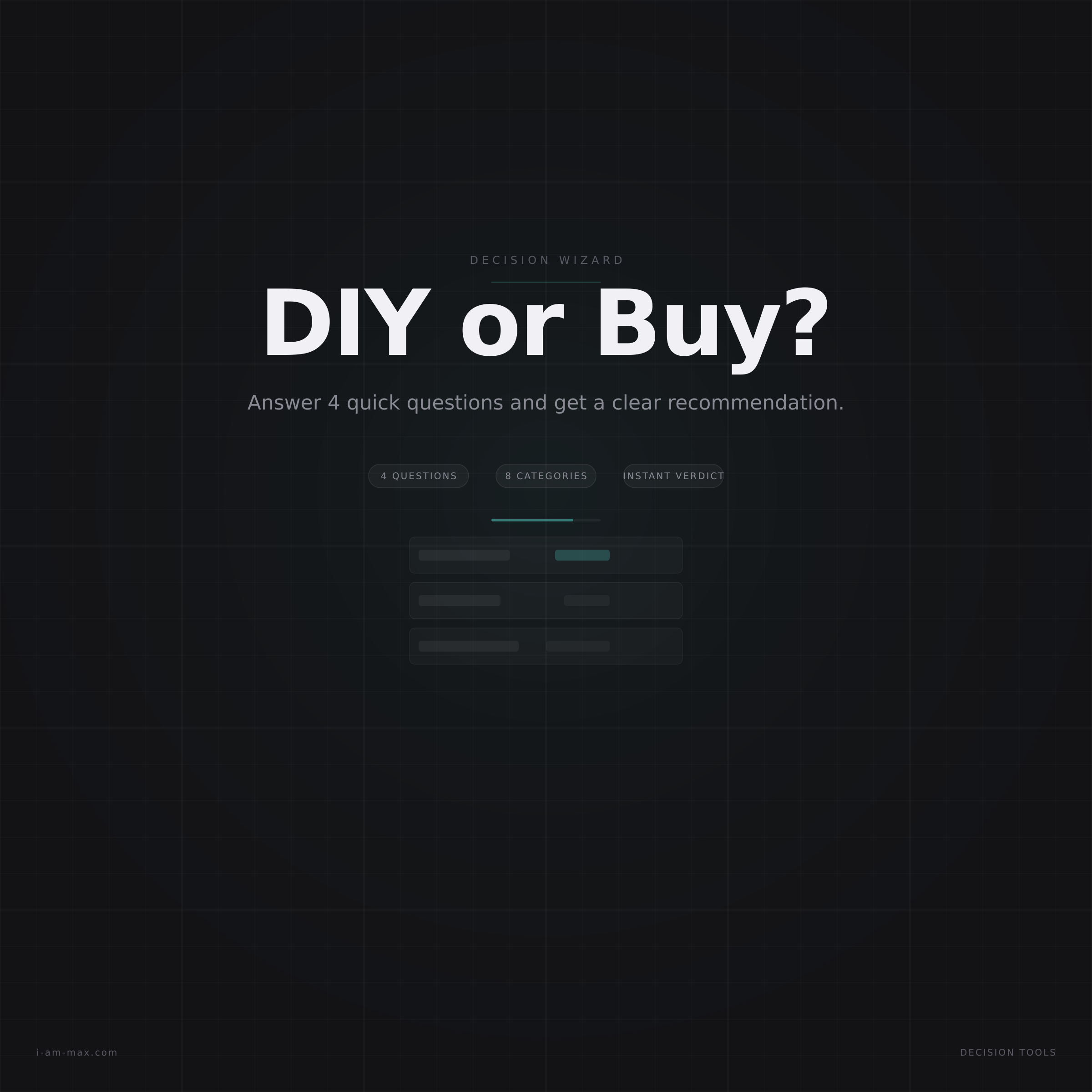 DIY or Buy?